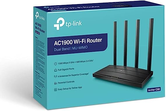TP-LINK Archer C6 AC1200 Wireless MU-MIMO Gigabit Router