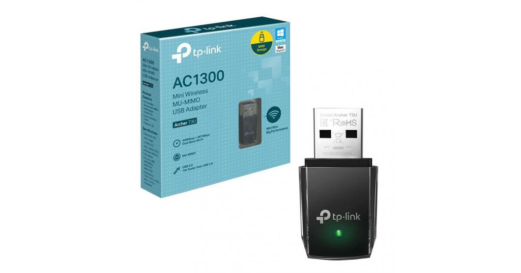 TP-LINK Archer T3U AC1300 Mini Wireless MU-MIMO USB Adapter