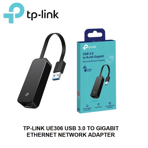 [120000100019] TP-LINK UE306 USB 3.0 to Gigabit Ethernet Network Adapter